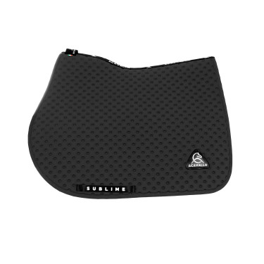 Tapis de selle CSO Acavallo Sublime en tissu technique à pois Noir Tapis de selle CSO Acavallo Sublime en tissu technique à pois Noir