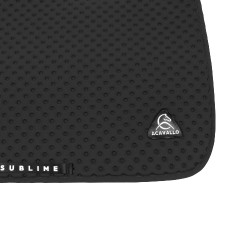 Tapis de selle CSO Acavallo Sublime en tissu technique à pois Noir Tapis de selle CSO Acavallo Sublime en tissu technique à pois Noir