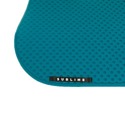 Tapis de selle CSO Acavallo Sublime en tissu technique à pois Pétrole Bleu