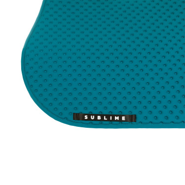 Tapis de selle CSO Acavallo Sublime en tissu technique à pois Pétrole Bleu
