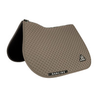 CSO zadeldekje Acavallo Sublime in technische stof met stippen Aarde Bruin