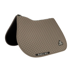 CSO zadeldekje Acavallo Sublime in technische stof met stippen Aarde Bruin