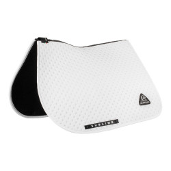 Tapis de selle CSO Acavallo Sublime en tissu technique à pois Blanc