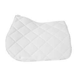 Equestro springzadeldek van ademende technische stof Wit / wit Equestro springzadeldek van ademende technische stof Wit / wit