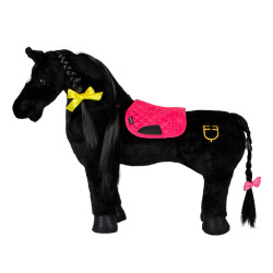 Equestro zadeldekje voor speelgoedpaard Fuchsia Roze