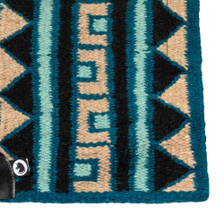 Tapis western Burioni wool show offer Bleu Tapis western Burioni wool show offer Bleu