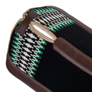 Tapis western Pool’s classique Noir / blanc / vert