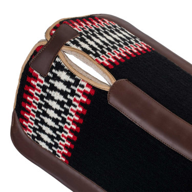 Tapis western Pool’s classique Noir / blanc / rouge