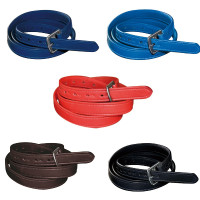 Etrivières Nylon gainé cuir Flags & Cup Bleu électrique