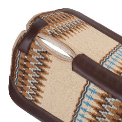 Tapis western Pool’s contoured Beige / bleu clair