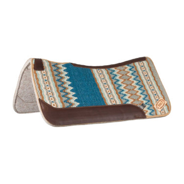 Tapis western Pool’s contoured Bleu / beige