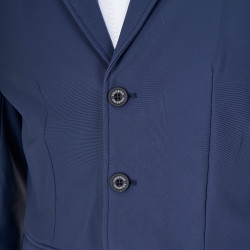 Veste de concours homme Equestro x FISE trois boutons Marine blazer Bleu marine
