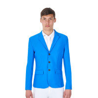 Heren wedstrijdjasje Equestro x FISE met drie knopen Blauw van Savoye