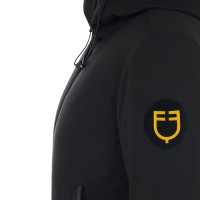 Veste enfant unisexe Equestro imperméable et coupe-vent en nylon Noir