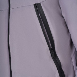 Veste homme Equestro imperméable et coupe-vent en nylon Gris givré Veste homme Equestro imperméable et coupe-vent en nylon Gris givré