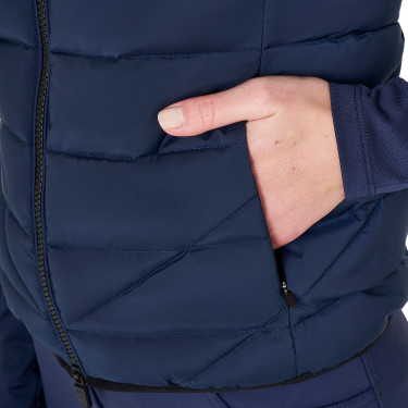 Veste sans manches femme Equestro en nylon Marine blazer Bleu marine