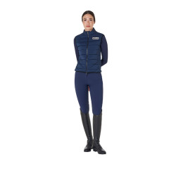 Veste sans manches femme Equestro en nylon Marine blazer Bleu marine