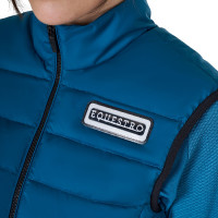 Dames bodywarmer Equestro in nylon Koraalblauw