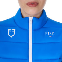Dames bodywarmer Equestro x FISE slim fit Blauw van Savoye