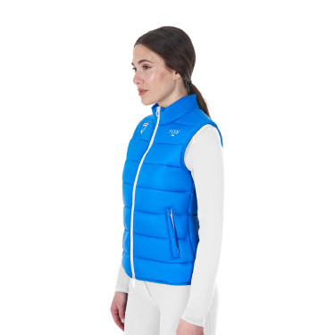 Dames bodywarmer Equestro x FISE slim fit Blauw van Savoye Dames bodywarmer Equestro x FISE slim fit Blauw van Savoye