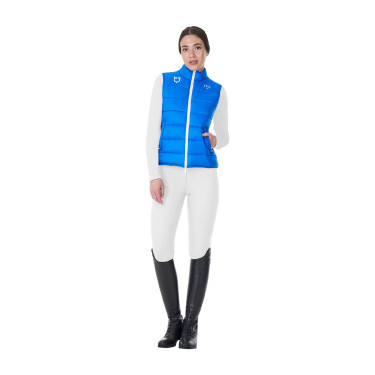 Dames bodywarmer Equestro x FISE slim fit Blauw van Savoye Dames bodywarmer Equestro x FISE slim fit Blauw van Savoye