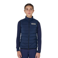 Mouwloos meisjesvest Equestro van technische nylon Marineblazer Marineblauw