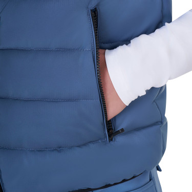 Heren bodywarmer Equestro in nylon Beringzee Blauw