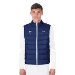 Heren bodywarmer Equestro x FISE slim fit snit Marineblazer Marineblauw