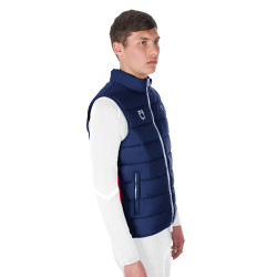 Veste sans manches homme Equestro x FISE coupe slim Marine blazer Bleu marine Veste sans manches homme Equestro x FISE coupe slim Marine blazer Bleu marine