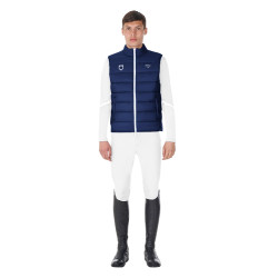Heren bodywarmer Equestro x FISE slim fit snit Marineblazer Marineblauw