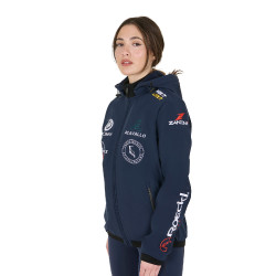 Veste Softshell Equestro New Style Multilogo Marine blazer Bleu marine Veste Softshell Equestro New Style Multilogo Marine blazer Bleu marine