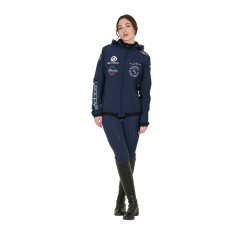 Veste Softshell Equestro New Style Multilogo Marine blazer Bleu marine Veste Softshell Equestro New Style Multilogo Marine blazer Bleu marine