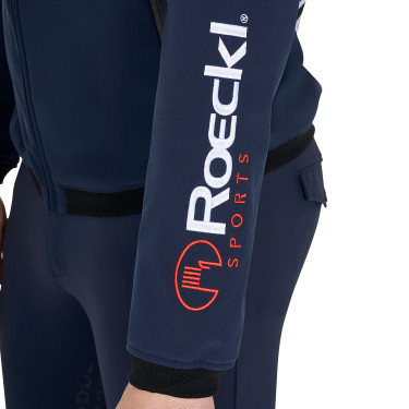 Veste Softshell homme Equestro New Style Multilogo Marine blazer Bleu marine