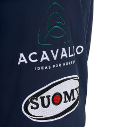 Heren Softshell Jas Equestro New Style Multilogo Marineblazer Marineblauw