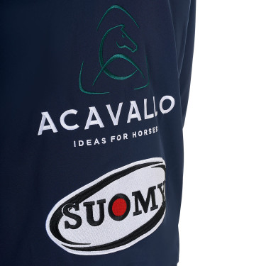 Veste Softshell homme Equestro New Style Multilogo Marine blazer Bleu marine