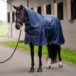 Couverture de paddock Imperial Riding Basic avec couvre-cou amovible 400gr Marine Bleu marine