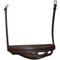 Dressuurneusriem breed Flags & Cup Bruin