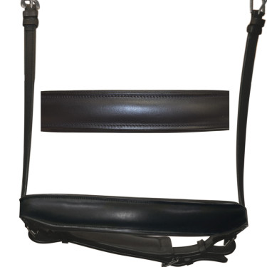 Dressuurneusriem breed Flags & Cup Bruin