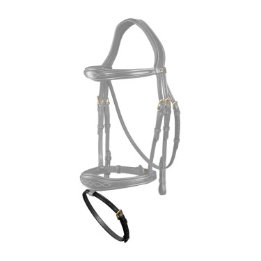 Dy'on passant voor onderkaakriem 4/8" Zwart