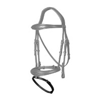 Dy’on-gleuf voor keelriem 4/8" New English Zwart