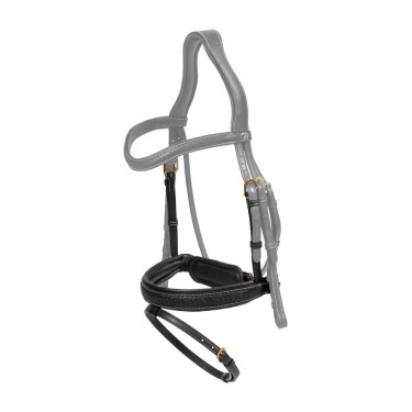 Muserolle medium tressée avec pull-back Dy'on Noir