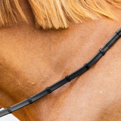 Rênes en Caoutchouc 5/8" Dy'on collection Working avec Arrêtoirs en Cuir et Mousqueton Rênes en Caoutchouc 5/8" Dy'on collection Working avec Arrêtoirs en Cuir et Mousqueton