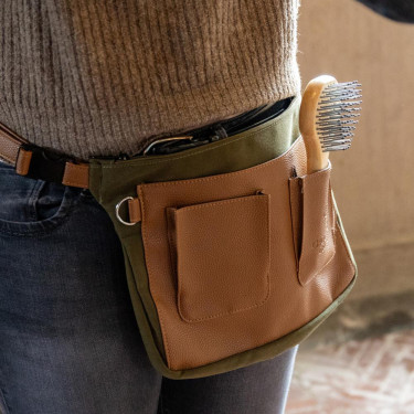 Sac Ceinture Grooming Deluxe by Kentucky Canvas pour Tresser Kaki Sac Ceinture Grooming Deluxe by Kentucky Canvas pour Tresser Kaki