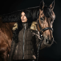 Parka femme VAASA Flags & Cup Taupe Marron Parka femme VAASA Flags & Cup Taupe Marron