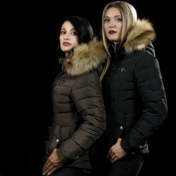 Parka femme VAASA Flags & Cup Noir Parka femme VAASA Flags & Cup Noir