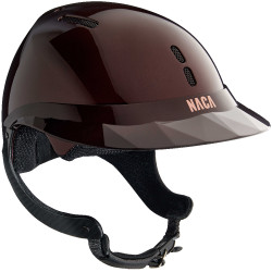 Casque d'équitation Naca Gravity XP Prune brillant Violet