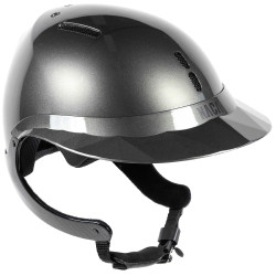 Casque d'équitation Naca Gravity XP Gris graphite brillant / noir