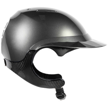 Casque d'équitation Naca Gravity XP Gris graphite brillant / noir