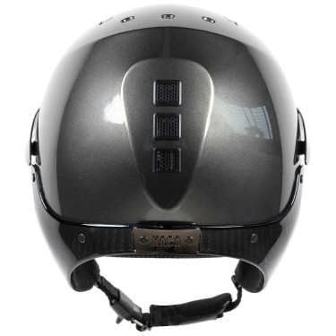 Casque d'équitation Naca Gravity XP Gris graphite brillant / noir