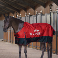 Couverture de paddock HV Polo Essential 200gr 600D Rose rouge Couverture de paddock HV Polo Essential 200gr 600D Rose rouge